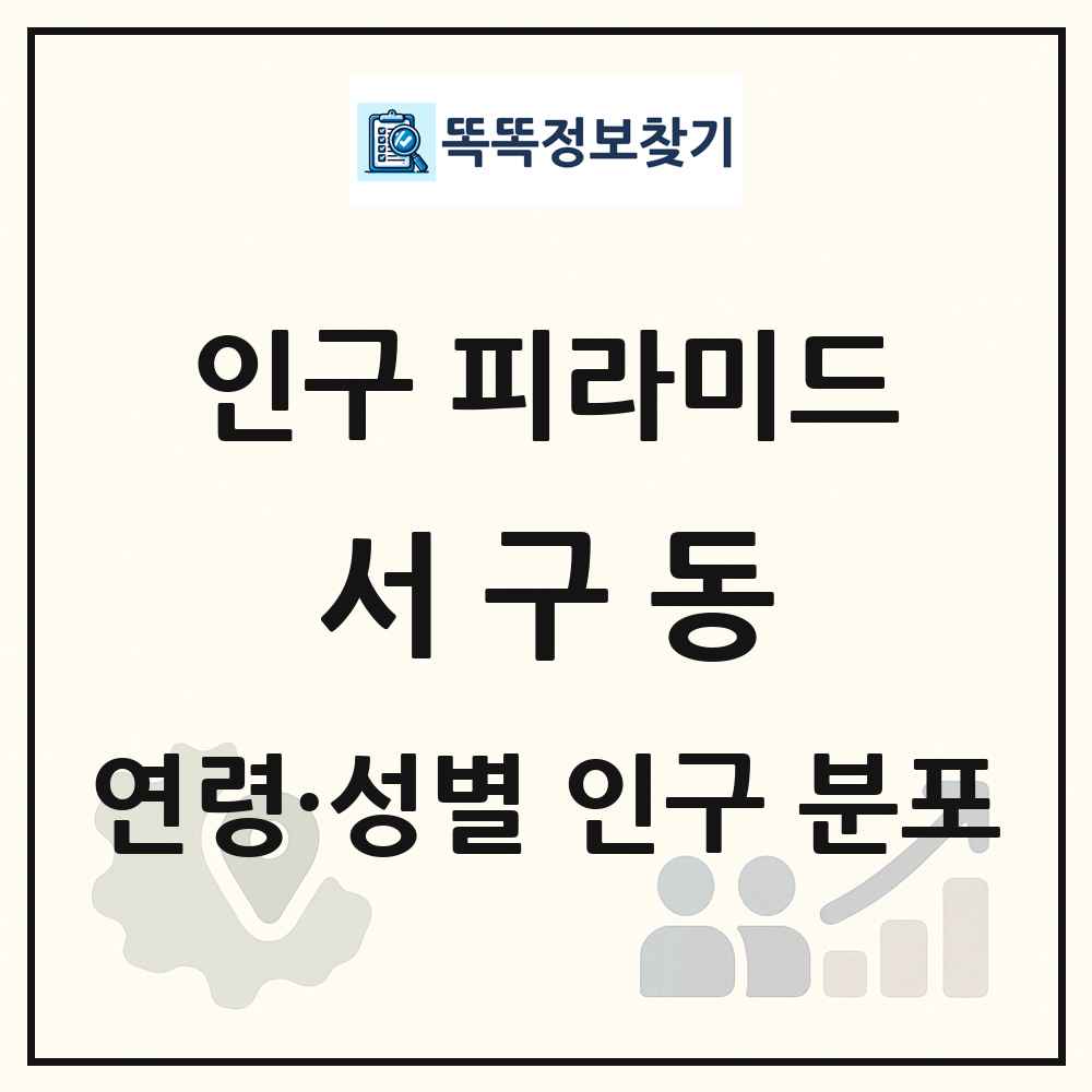 서구동 인구 피라미드 링크 그림